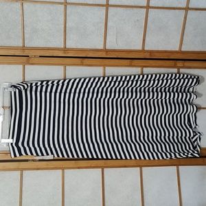 Skirt striped blue n white